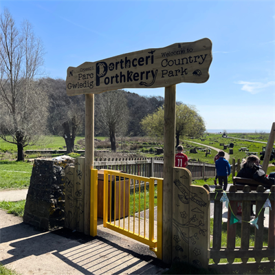 Porthkerry play area entrance